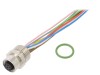 Conector Soclu M12 8 Pini IP67 Lumberg Automation, Montare Panou