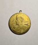 Medalie Regele Carol I - Vizita Marelui Tar al Rusiei 1914 - Foarte uzata