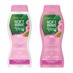 Pachet Sampon 400 ml si Balsam 400 ml Cosmaline Soft Wave, cu ingrediente naturale pentru par cret