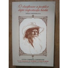 O clasificare a poetilor dupa importanta barbii- Upton Uxbridge Underwood