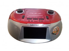 Player Leotec audio cu display TFT si FM, USB, TF, TV foto