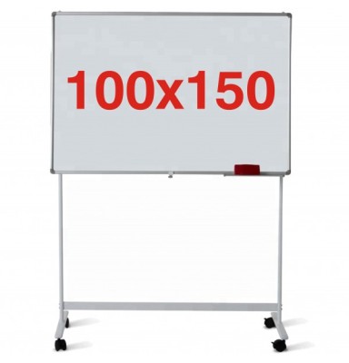 Tabla magnetica pe stand mobil 100x150 cm, 1 fata, Premium (5 ani garantie) foto