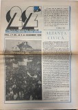 Revista 22, nr. 45, Almanah Bibliofilie, 16 pagini, editia 1990, format 42x30cm, limba romana, coperti brosate