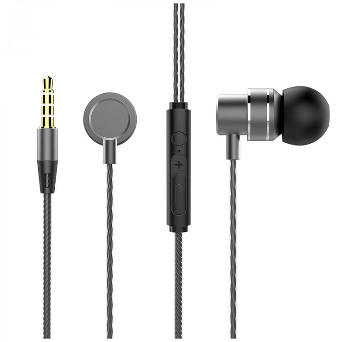 Handsfree Casti In-Ear Lenovo HF118, Cu microfon, 3.5 mm, Negru