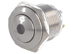 Comutator anti-vandalism Poz 2 SPST-NO 2A/36VDC IP65 roșu