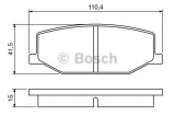 Set placute frana,frana disc SUZUKI JIMNY (FJ) (1998 - 2016) BOSCH 0 986 460 935