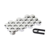 Set capace prezoane roata Automax, 19mm, 21buc, crom