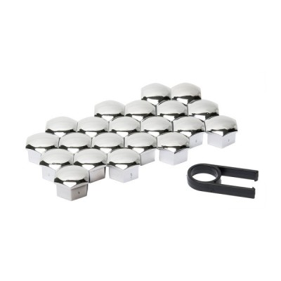 Set capace prezoane roata Automax, 19mm, 21buc, crom foto