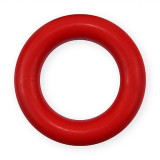 Inel din cauciuc solid pentru căței - roșu, 9cm