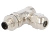 Conector M12 Tată Cod D IP67 4 Pini Pe Cablu TE Connectivity 90 Grade 4A DT4113511041-000