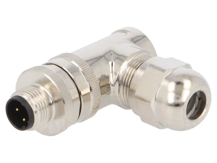 Conector M12 tată cod D, IP67