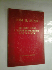 THESES SUR L&amp;#039;ENSEIGNEMENT SOCIALISTE - KIM IL SUNG foto