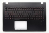 Carcasa superioara cu tastatura palmrest Laptop Gaming, Asus, ROG 90NB0DW4-R30US0, 90NB0DC7-R30010, 90NB0DW7-R30US0, 13N1-0BA0T11, 13N1-0BA0F11, ilumi