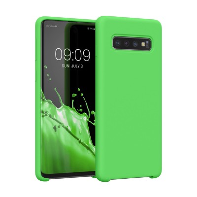 Husa Kwmobile pentru Samsung Galaxy S10, Verde, Silicon, KWM000009QK054C foto