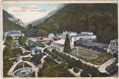 CP Herculane Casino si Parcul ND(1923) foto