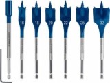 Set de burghie plate EXPERT Self Cut Speed, 16 18 20 22 25 32 mm, 7 buc.