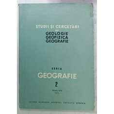 STUDII SI CERCETARI DE GEOLOGIE , GEOFIZICA , GEOGRAFIE , SERIA GEOGRAFIE , NR. 2 , TOMUL 18 , 1971