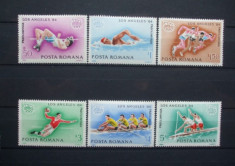 Romania 1984 - PREOLIMPIADA J.O. DE VARA LOS ANGELES, serie nestampilata, R31 foto