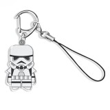 Breloc, Zamo&Acirc;&reg;, Star Wars, Stormtrooper, Razboiul Stelelor, pentru Organizarea Cheilor, 4x6cm, Alb