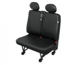 Husa bancheta cu doua locuri Practical DV2 Custom, imitatie piele neagra, pentru Ford Transit Custom Kft Auto