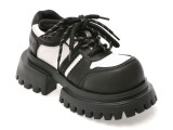 Pantofi GRYXX alb-negru, 696, din piele naturala