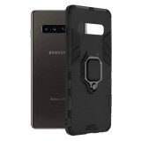 Husa pentru Samsung Galaxy S10 Plus, Techsuit Silicone Shield, Black