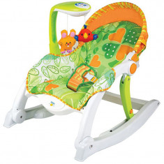 Scaun balansoar pentru bebelusi SmilyPlay AN0858V, Verde foto