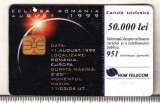 bnk card Cartela telefonica - P-18b 1999 50000 lei Eclipsa
