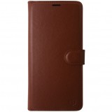 Husa tip carte cu stand Techsuit, aspect piele maro, pentru Samsung Galaxy A05