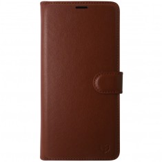 Husa tip carte cu stand Techsuit, aspect piele maro, pentru Samsung Galaxy A05