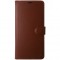 Husa tip carte cu stand Techsuit, aspect piele maro, pentru Samsung Galaxy A05