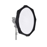 Cumpara ieftin Reflector Beauty Dish pliabil argintiu 100cm cu montura Bowens, Generic