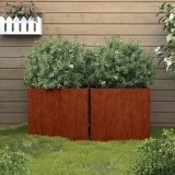 vidaXL Jardiniere, 2 buc., 42x40x39 cm, oțel corten 821550