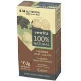 Vopsea de par bio, Nr. 4.34, Blond Aluna, 100% Natural, 100g, Venita