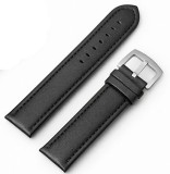 Cumpara ieftin Curea ceas XL piele neagra 24mm 26mm WZ941