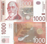 SERBIA █ bancnota █ 1000 Dinara █ 2003 █ P-44b █ UNC █ necirculata
