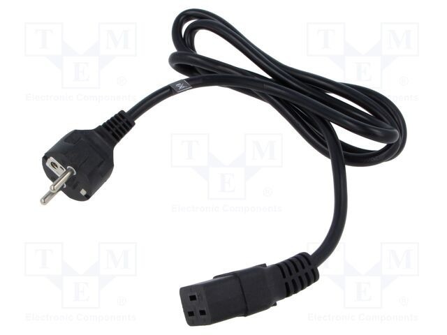 Cablu 3x1,5mm2 CEE 7/7 mufă IEC C19 mamă PVC 1,5m 16A POS