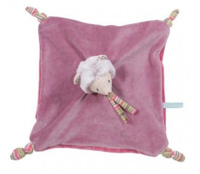 Comforter paturica senzoriala bebe soricica roz, Moulin Roty foto