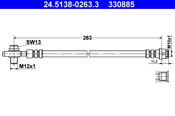 ATE 24.5138-0263.3 Furtun frana