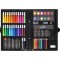 Set pictura si desen 86 piese, valiza depozitare, creioane colorate, carioci, acuarele