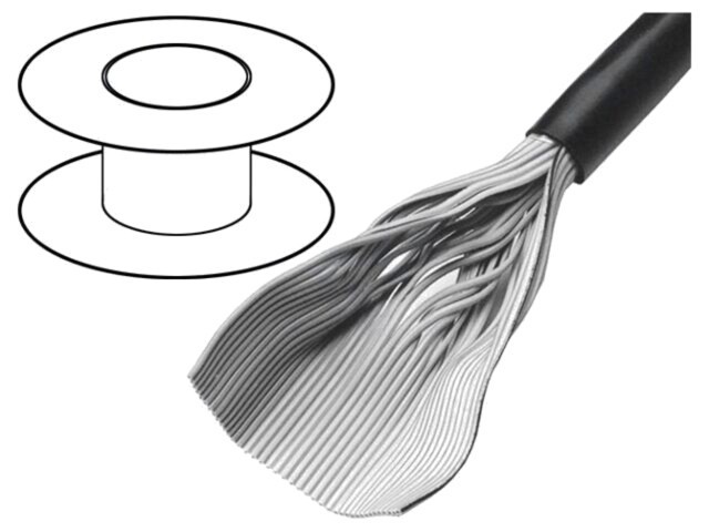 Cablu 3M bandă rotundă 1,27mm litat Cu neecranat PVC