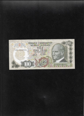 Turcia 100 lire 1970 (79) seria03343531 foto