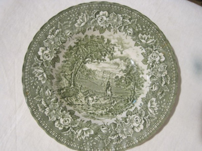 Vintage H Aynsley Dinner Plate England`s Heritage Ironstone 1869 foto