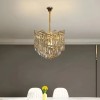 Candelabru Cristal TOPKAPI Nobile 6xE14, Diametru 40cm, Auriu Lucios, Inaltime Reglabila, Alessandro DESIGN