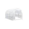 Cort Folie Gradina 200x200x300cm, Cadru Ranforsat, Folie Transparenta, Polietilena, Structura Metalica, Minitunel