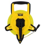 Ruletă Stanley cu bandă din fibră de sticlă 100 m, derulator manual