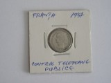 M3C1 82 - Jeton de colectie - control telefoane publice - Franta - anul 1937