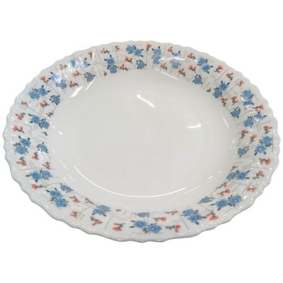 Set 6 Farfurii Intinse Opal Alb Model Clover 26cm CNN50169 foto