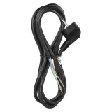 Cablu de alimentare EMOS S18312 flexibil izolatie PVC 3x1mm2 2m negru