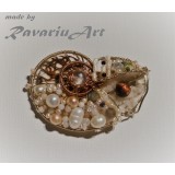 B173. Brosa Nautilus - cu multe pietre semipretioase, clasa Lux, Premiul I